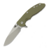 Hinderer - 3.5 XM-18 Slicer Hollow Grind Magnacut Stonewash Blue OD Green G10