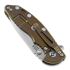 Hinderer 3.5 XM-18 Spanto Tri-Way Stonewash Bronze sulankstomas peilis, juoda