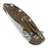 Coltello pieghevole Hinderer 3.5 XM-18 Spanto Tri-Way Stonewash Bronze, nero
