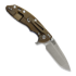 Hinderer 3.5 XM-18 Spanto Tri-Way Stonewash Bronze folding knife, orange