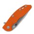 Hinderer 3.5 XM-18 Spanto Tri-Way Stonewash Bronze folding knife, orange