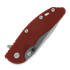Hinderer 3.5 XM-18 Spanto Tri-Way Stonewash Bronze folding knife, red
