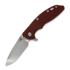 Coltello pieghevole Hinderer 3.5 XM-18 Spanto Tri-Way Stonewash, rosso
