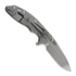 Coltello pieghevole Hinderer 3.5 XM-18 Spanto Tri-Way Stonewash, rosso