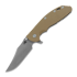 Hinderer 4.0 XM-24 Bowie Tri-way Battle Bronze folding knife, Coyote