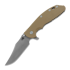 Coltello pieghevole Hinderer 4.0 XM-24 Bowie Tri-way Battle Bronze, Coyote
