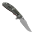 Hinderer 4.0 XM-24 Bowie Tri-way Battle Bronze folding knife, red