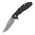 Hinderer 4.0 XM-24 Bowie Tri-way Stonewashed 折叠刀, 黑色