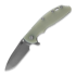 Hinderer 4.0 XM-24 Spanto Tri-Way Battle Bronze Translucent Green G10 folding knife