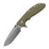 Hinderer 4.0 XM-24 Spear Point Tri-Way Stonewash OD Green G-10 折叠刀
