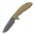 Coltello pieghevole Hinderer 4.0 XM-24 Spear Point Tri-Way Working Finish Coyote G-10