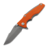 Hinderer Eklipse 3.0" Harpoon Spanto Tri-Way Working Finish Orange G10 sulankstomas peilis