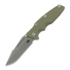 Сгъваем нож Hinderer Eklipse 3.5 Fullered Skinny Harpoon Spanto No Flipper Battle Bronze, od green