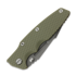 Складной нож Hinderer Eklipse 3.5 Fullered Skinny Harpoon Spanto No Flipper Battle Bronze, od green