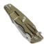 Coltello pieghevole Hinderer Eklipse 3.5 Fullered Skinny Harpoon Spearpoint, Stonewash Bronze, FDE