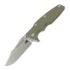 Hinderer - Eklipse 3.5 Fullered Skinny Harpoon Spearpoint, Stonewash Bronze, OD Green