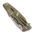 Hinderer Eklipse 3.5 Fullered Skinny Harpoon Spearpoint sulankstomas peilis, Stonewash Bronze, OD Green