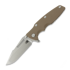 Hinderer - Eklipse 3.5 Fullered Skinny Harpoon Spearpoint, Stonewash, FDE