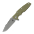 Hinderer - Eklipse 3.5 Fullered Skinny Harpoon Spearpoint, Working Finish, OD Green