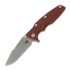 Coltello pieghevole Hinderer Eklipse 3.5 Fullered Skinny Harpoon Spearpoint, Working Finish, Red