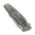 Coltello pieghevole Hinderer Eklipse 3.5 Fullered Skinny Harpoon Spearpoint, Working Finish/SW, Blue