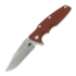 Hinderer - Eklipse 3.5 Fullered Skinny Harpoon Spearpoint, Working Finish/SW, Red