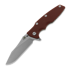 Coltello pieghevole Hinderer Eklipse 3.5 Skinny Slicer, Magnacut, Stonewash, rosso