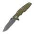 Coltello pieghevole Hinderer Eklipse 3.5 Skinny Slicer, Magnacut, Working Finish, verde