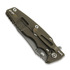 Coltello pieghevole Hinderer Eklipse 3.5 Slicer, S45VN Battle Bronze, blu