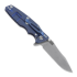 Hinderer Eklipse 3.5" Spearpoint Tri-Way Battle Blue Black G10 sulankstomas peilis
