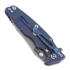Hinderer 3.5 Eklipse S45VN Spearpoint Battle Blue sulankstomas peilis, Blue/Black