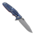 Hinderer Eklipse 3.5" Spearpoint Tri-Way Battle Blue Orange G10 sulankstomas peilis
