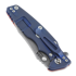 Hinderer Eklipse 3.5" Spearpoint Tri-Way Battle Blue Orange G10 sulankstomas peilis