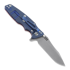 Hinderer Eklipse 3.5" Spearpoint Tri-Way Battle Blue Red G10 sulankstomas peilis