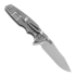 Coltello pieghevole Hinderer Eklipse 3.5 Spearpoint, S45VN Stonewash, nero