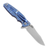 Hinderer 3.5 Eklipse S45VN Spearpoint Stonewash Blue sulankstomas peilis, blue/black