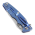Hinderer 3.5 Eklipse S45VN Spearpoint Stonewash Blue folding knife, blue/black
