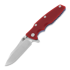 Coltello pieghevole Hinderer Eklipse 3.5" Spearpoint Tri-Way Stonewash Blue/Red G10