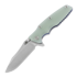 Coltello pieghevole Hinderer Eklipse 3.5" Spearpoint Tri-Way Stonewash Blue Translucent Green G10