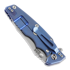 Coltello pieghevole Hinderer Eklipse 3.5" Spearpoint Tri-Way Stonewash Blue Translucent Green G10