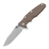 Coltello pieghevole Hinderer Eklipse 3.5" Spearpoint Tri-Way Stonewash Bronze Fde G10