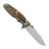 Coltello pieghevole Hinderer Eklipse 3.5" Spearpoint Tri-Way Stonewash Bronze Fde G10