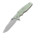 Coltello pieghevole Hinderer Eklipse 3.5" Spearpoint Tri-Way Stonewash Bronze Translucent Green G10