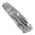 Hinderer Eklipse 3.5 Spearpoint sulankstomas peilis, S45VN Stonewash, raudona