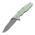 Hinderer 3.5 Eklipse S45VN Spearpoint Working Finish sulankstomas peilis, translucent green