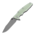Hinderer 3.5 Eklipse S45VN Spearpoint Working Finish 折叠刀, translucent green