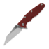 Hinderer Eklipse 3.5" Wharncliffe Tri-Way Stonewash Red G10 sulankstomas peilis