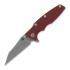 Hinderer Eklipse 3.5" Wharncliffe Tri-Way Working Finish Red G10 sulankstomas peilis