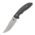 Hinderer Emmet Bowie kniv, stonewashed, black micarta