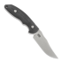Hinderer Emmet Bowie kniv, stonewashed, black micarta